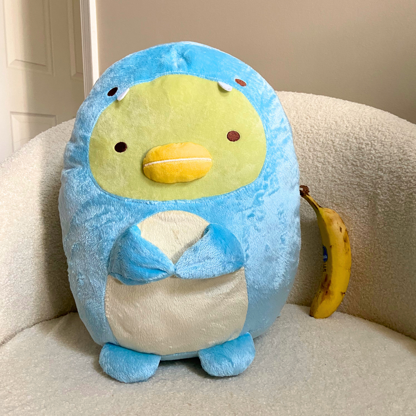 Sumikkogurashi Penguin in Dinosaur Costume Plush