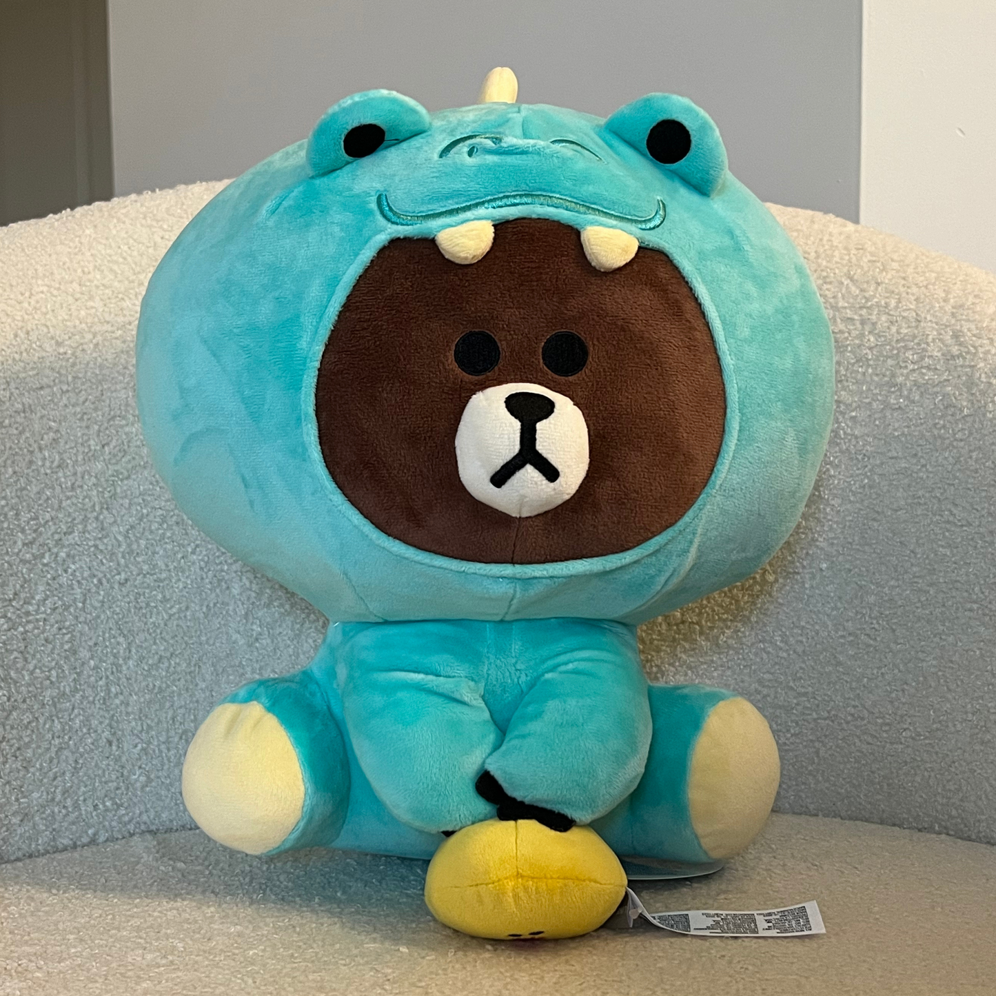 Line Friends Jungle Brown Bear - Green Dinosaur