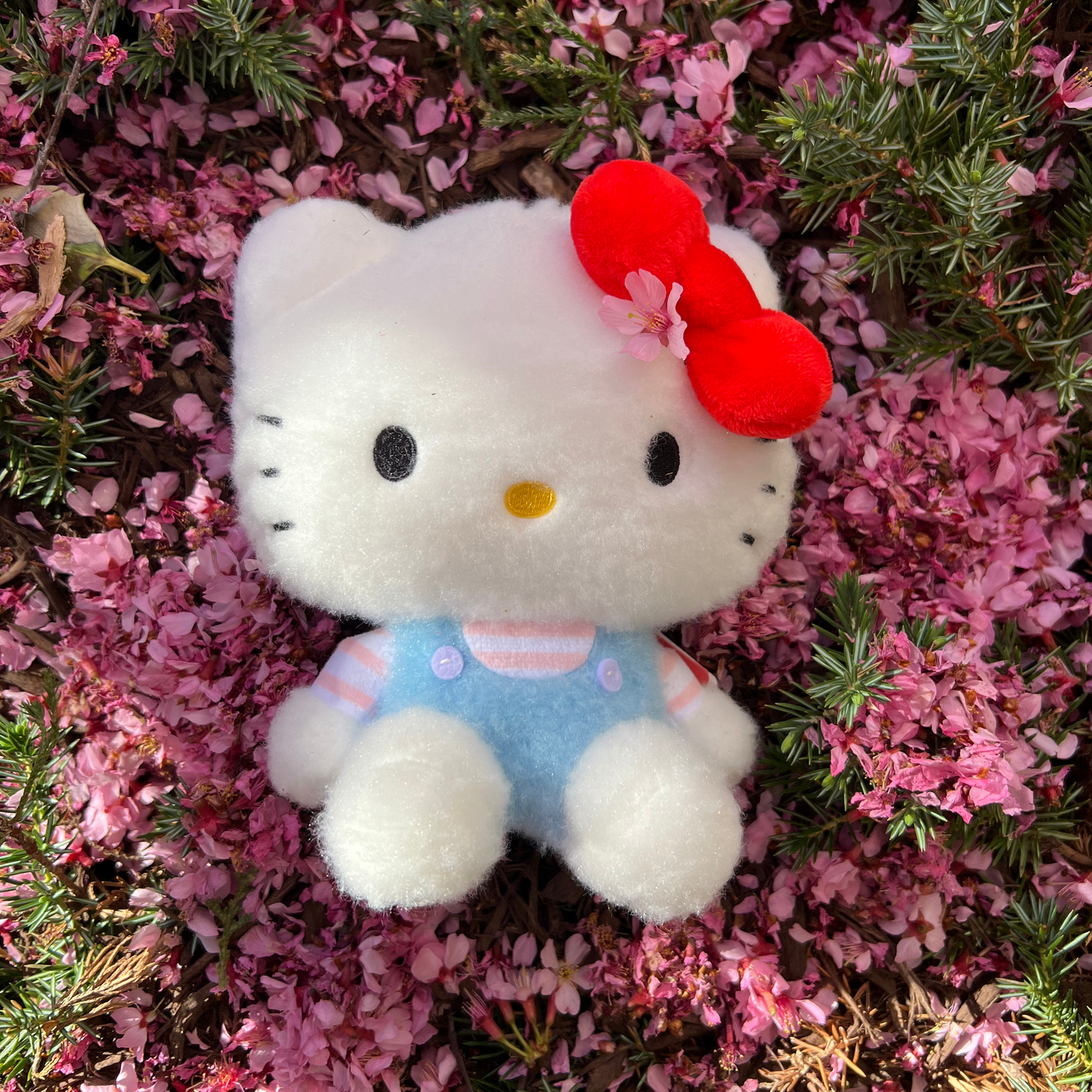 Mini Hello Kitty Plush with Red Bow