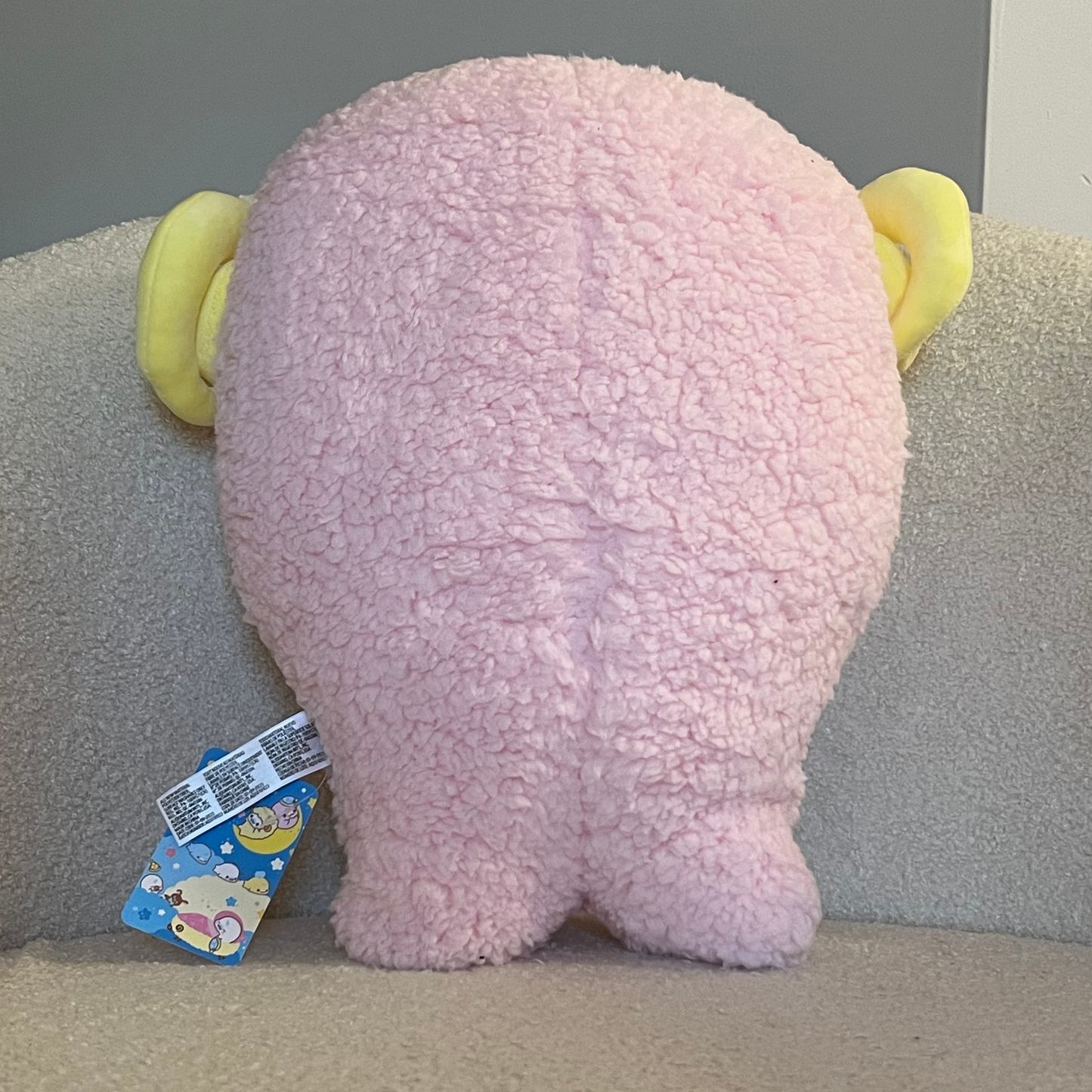 San-x Mamegoma Siro-Goma Pink Ram Outfit White Seal