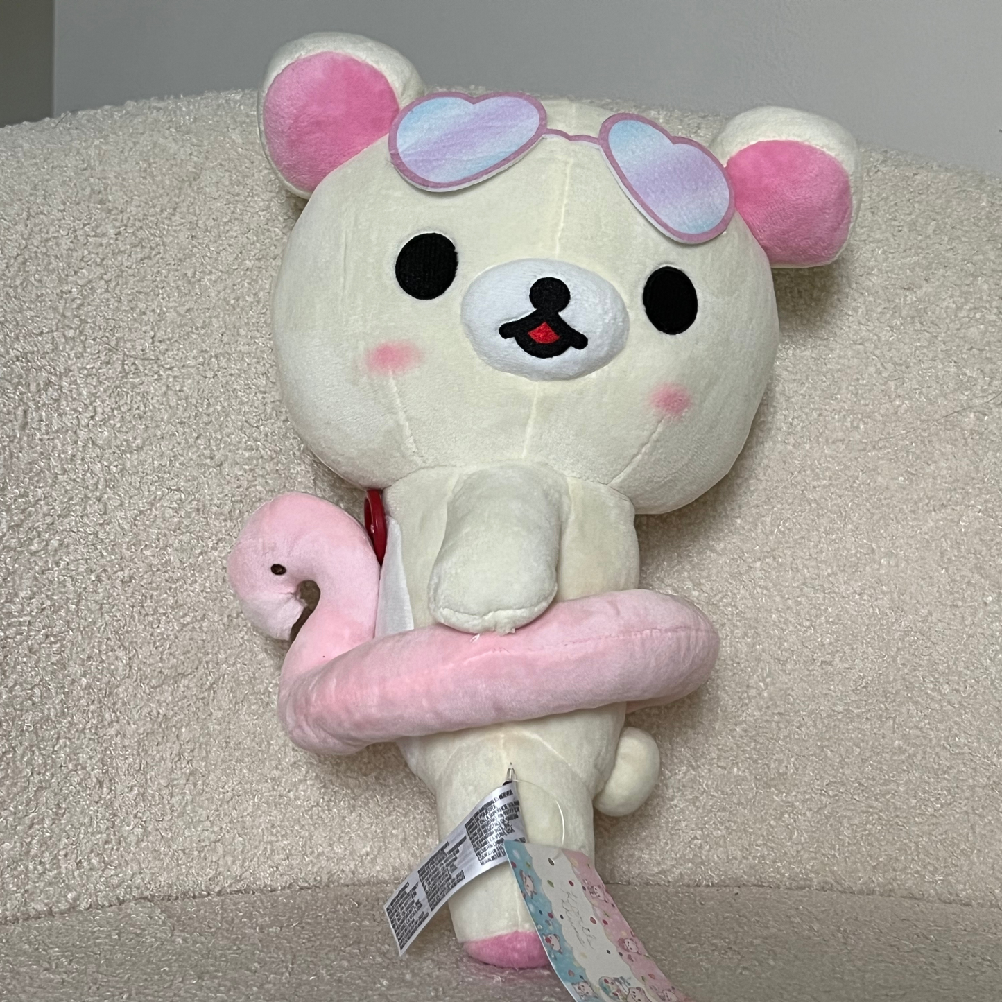 Korilakkuma in Pink Flamingo Floaty