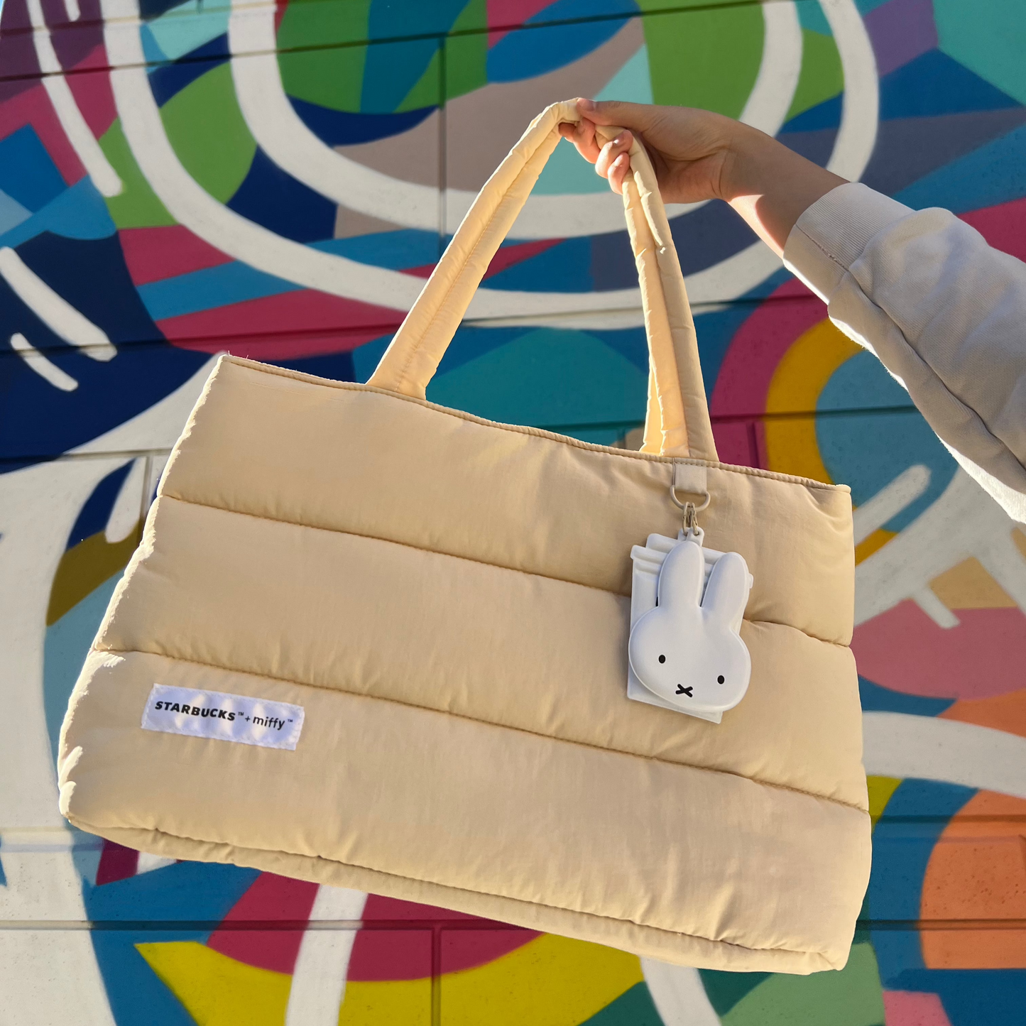 Miffy x Starbucks Collaboration Limited Edition Puffer Tote Bag