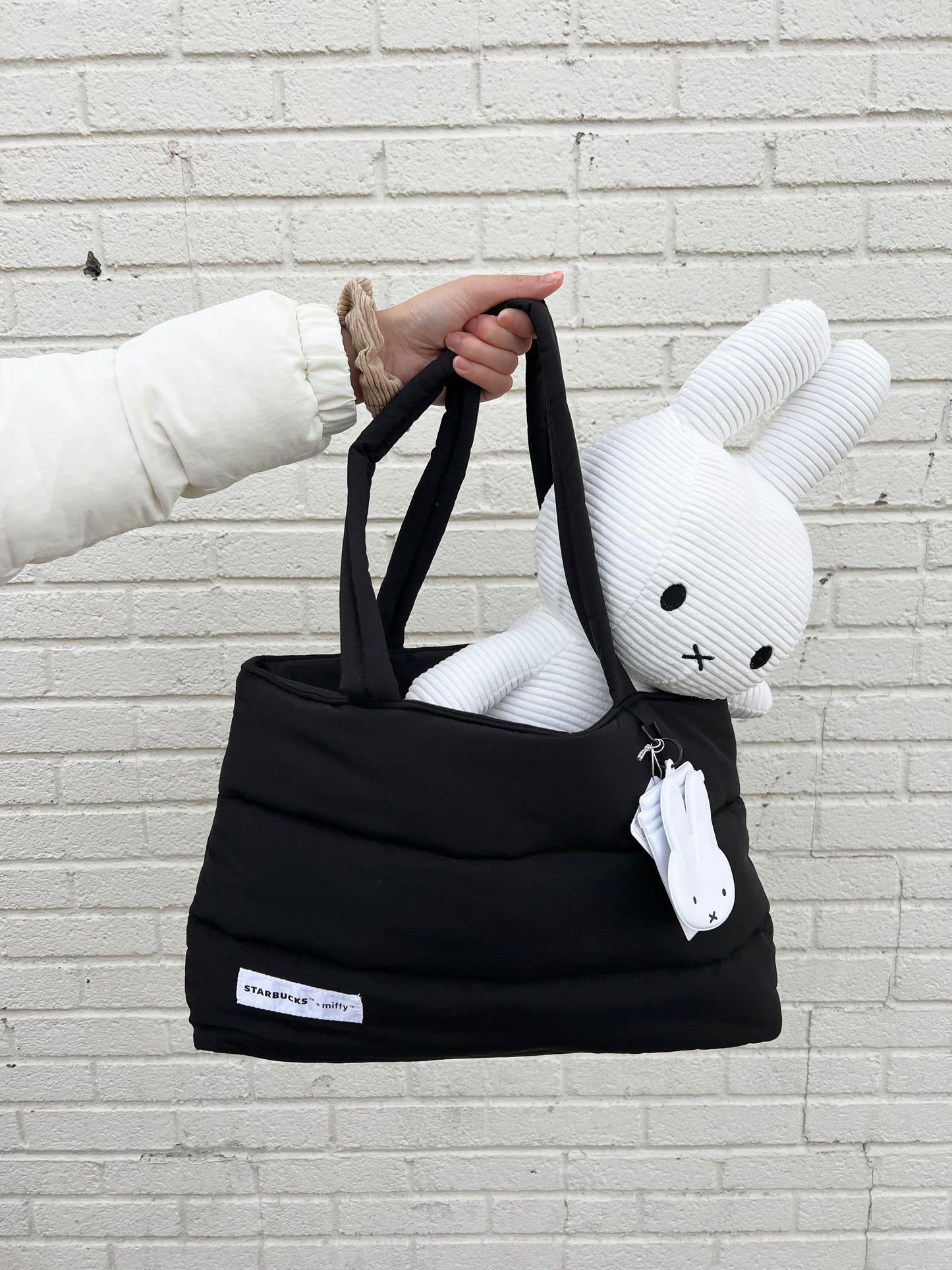 Miffy x Starbucks Collaboration Limited Edition Puffer Tote Bag