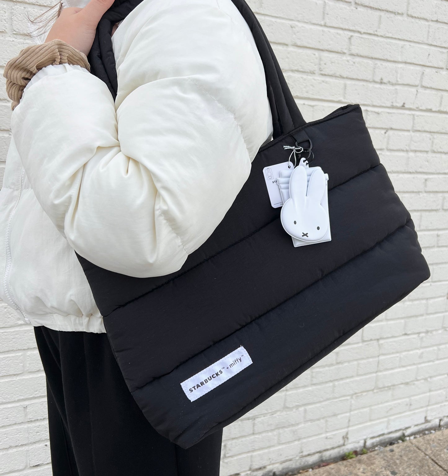 Miffy x Starbucks Collaboration Limited Edition Puffer Tote Bag