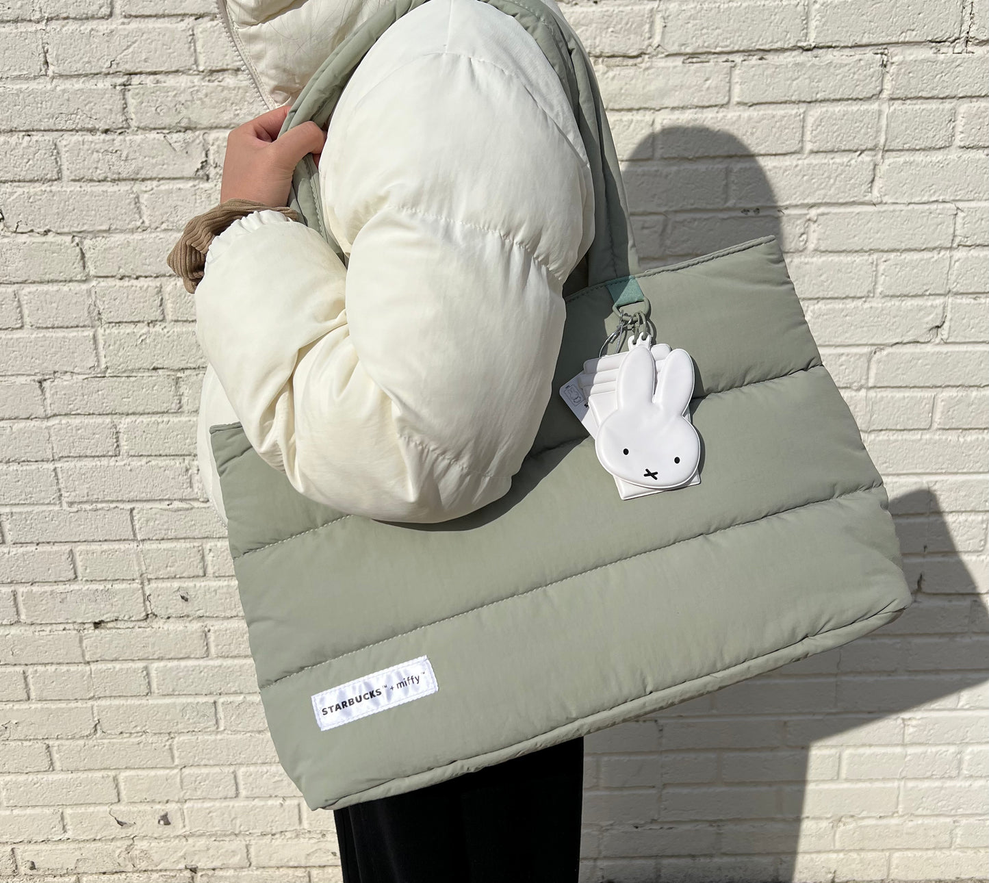 Miffy x Starbucks Collaboration Limited Edition Puffer Tote Bag
