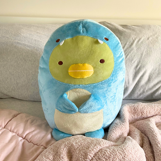 Sumikkogurashi Penguin in Dinosaur Costume Plush