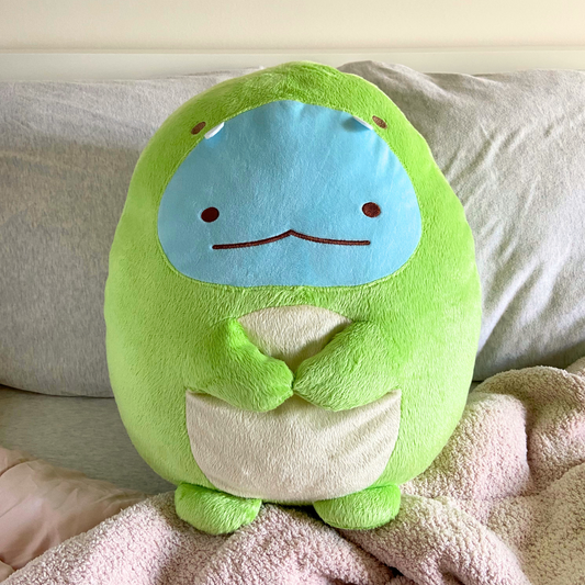 Sumikkogurashi Lizard in Dinosaur Costume Plush